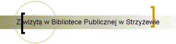 Z wizyt w Bibliotece Publicznej w Strzyewie